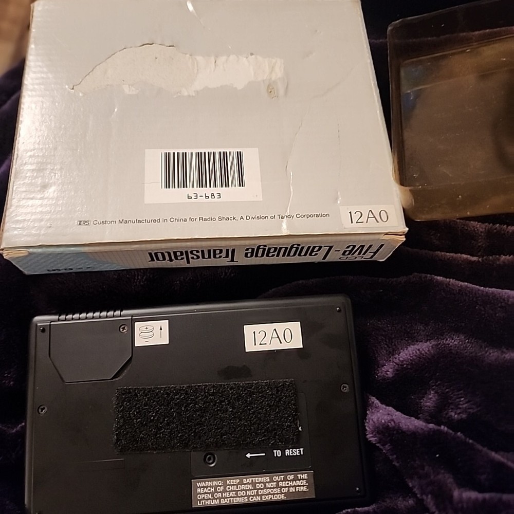 Micronta LCD-Language Translator Tested Works