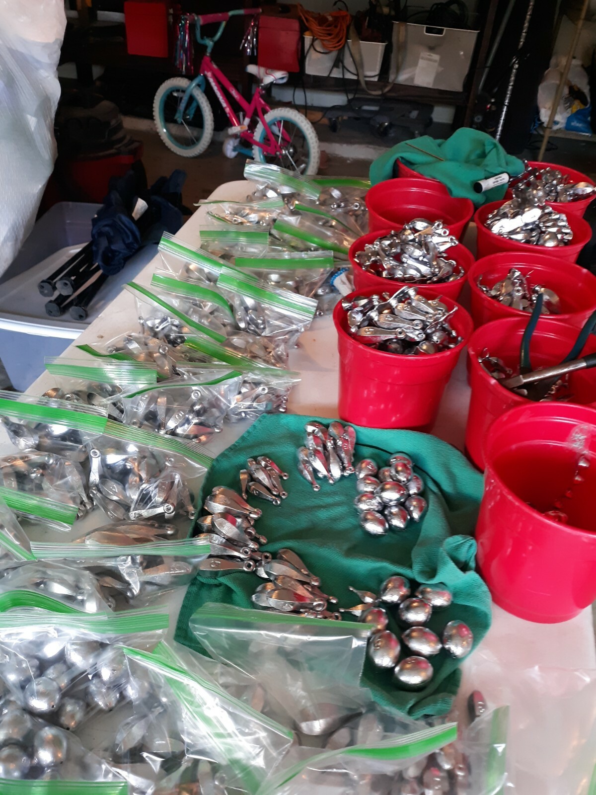 LEAD FISHING SINKERS/WEIGHTS EGG AND FLAT BANK 10LBS pick your size.