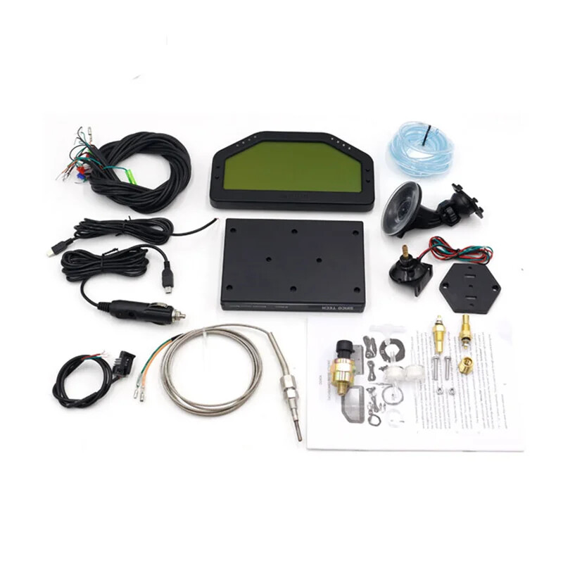 Rally Race Car Dash Gauge Full Sensor Set Bluetooth Digital LCD Screen Display