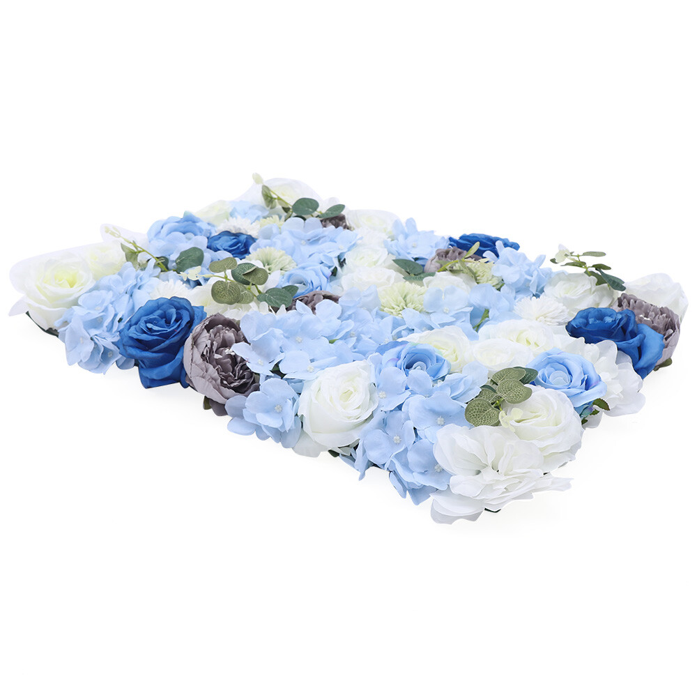 6PCS Artificial Flower Wall Panel Floral Panel Background Wedding Party Decor US