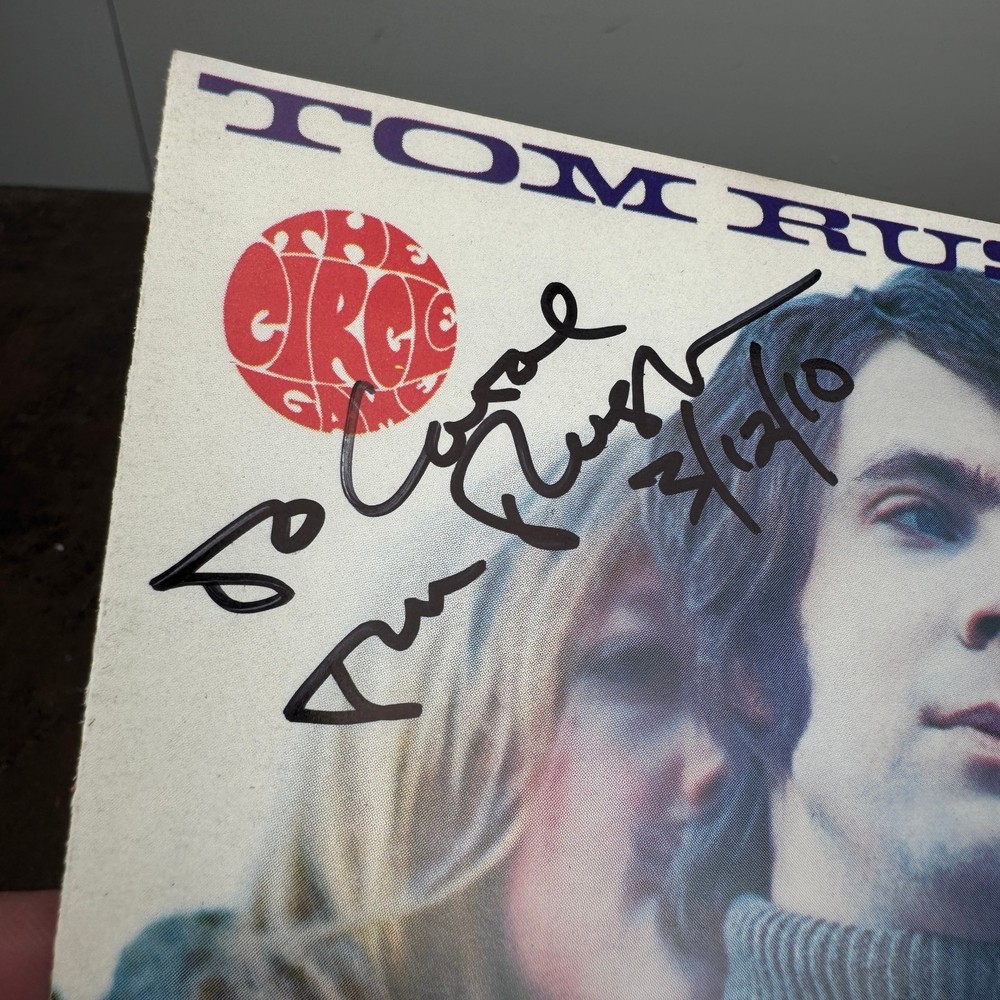 TOM RUSH - The Circle Game CD INSERT - SIGNED