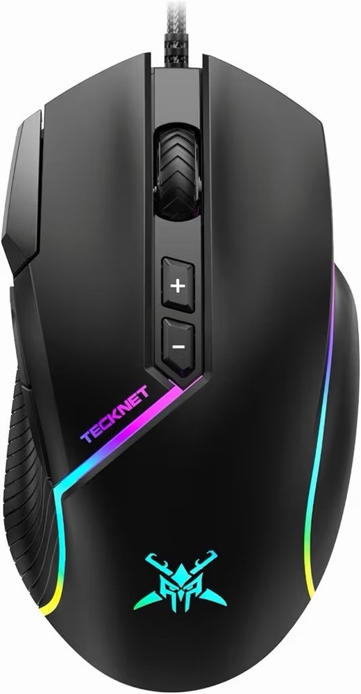 Wired Gaming Mouse, 12,800 DPI with Optical Sensor, 8 Programmable