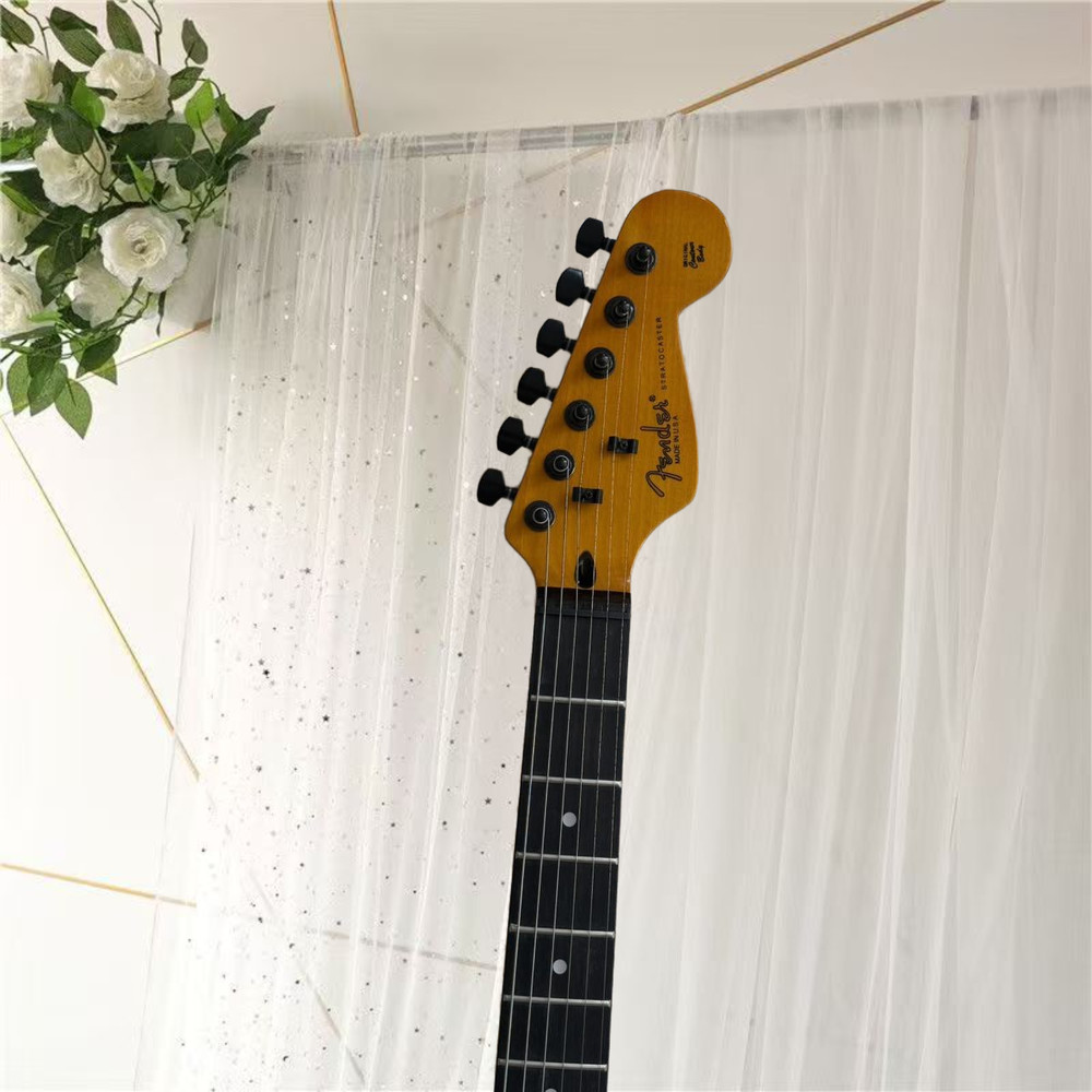 エレキギター、新品、色黄色、送料無料、空輸、高品質、音質優美、6弦