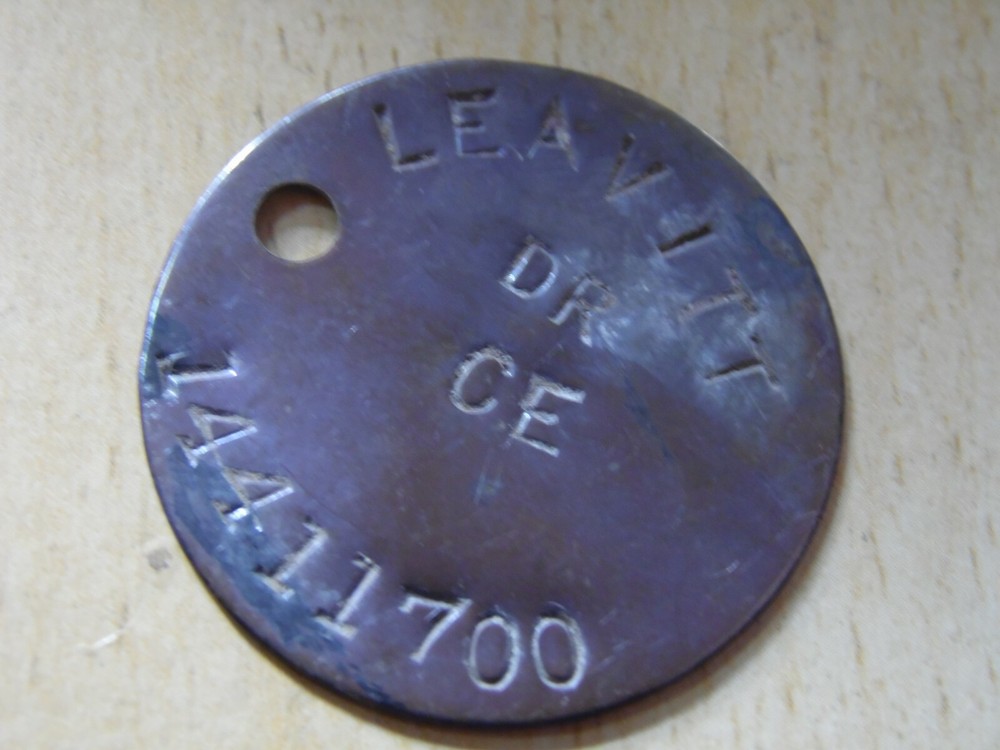 WW2 relic dogtag ww2 RAC RTR Recce Replacement from GSC - LEAVITT 700