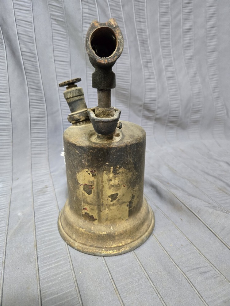 Brass blow torch vintage old tools