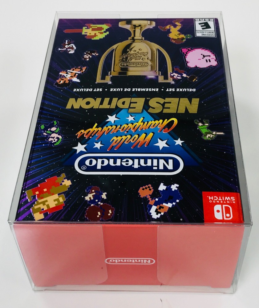 1PC Box Protector Clear Case For Switch NINTENDO WORLD CHAMPIONSHIPS. NWC