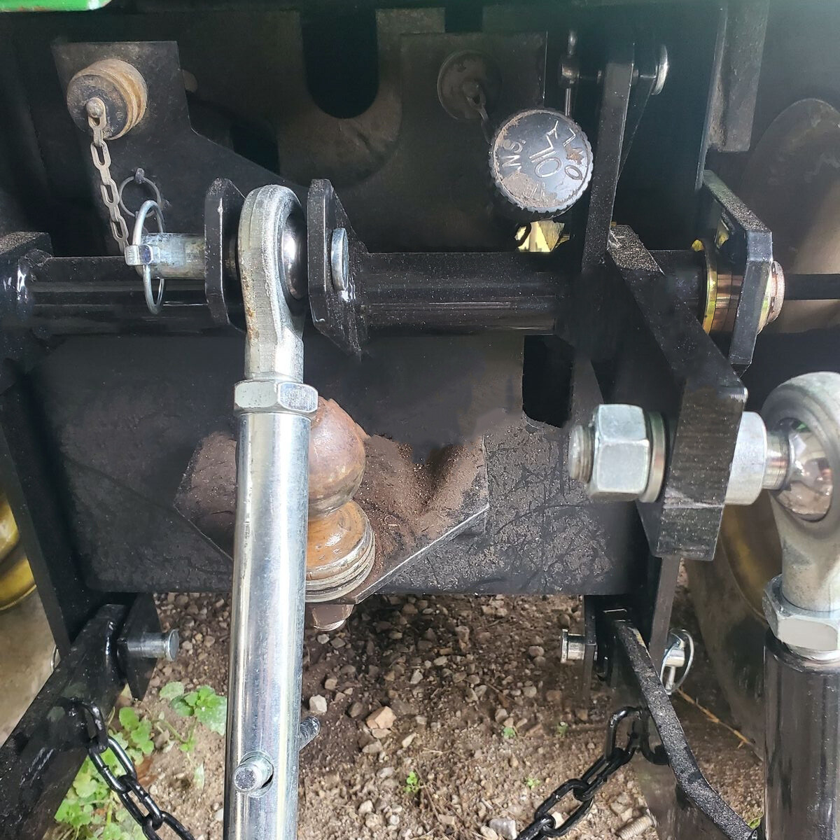 Steel 3 Point Hitch Kit For John Deere 140 300 317 W/Closed Frame Receiver Hook