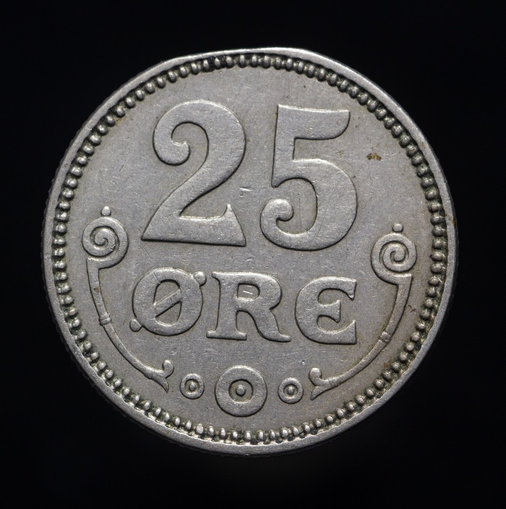 Denmark - 25 Ore 1921 Silver