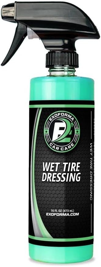 ExoForma Wet Tire Dressing Spray - Extremely High Shine Tire Dressing for That W