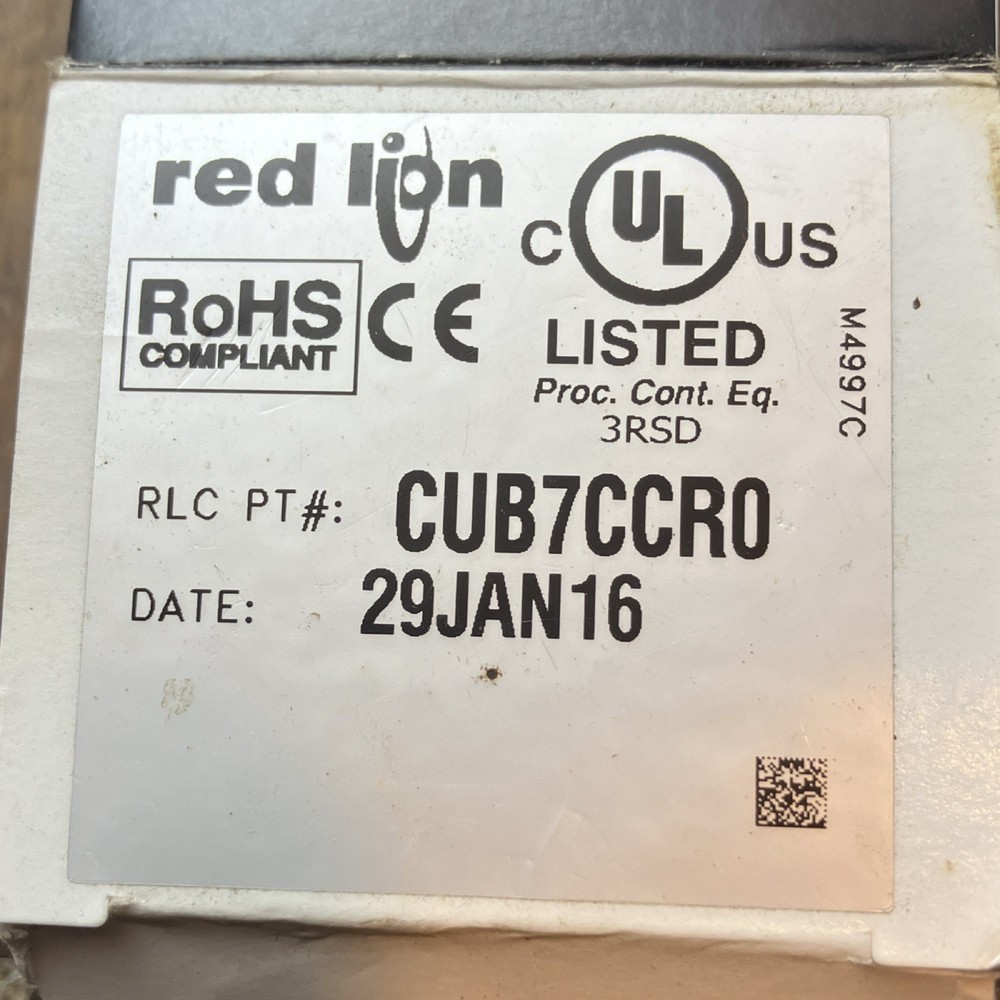 Red Lion Controls CUB7CCR0 Digital Counter Module Panel Mount