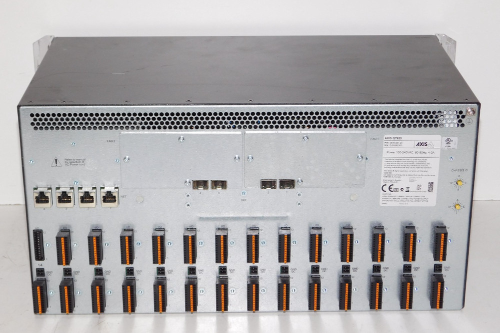 Axis Communications Q7920 Video Encoder Rack Mount Card Chassis Unit 0575-001-04