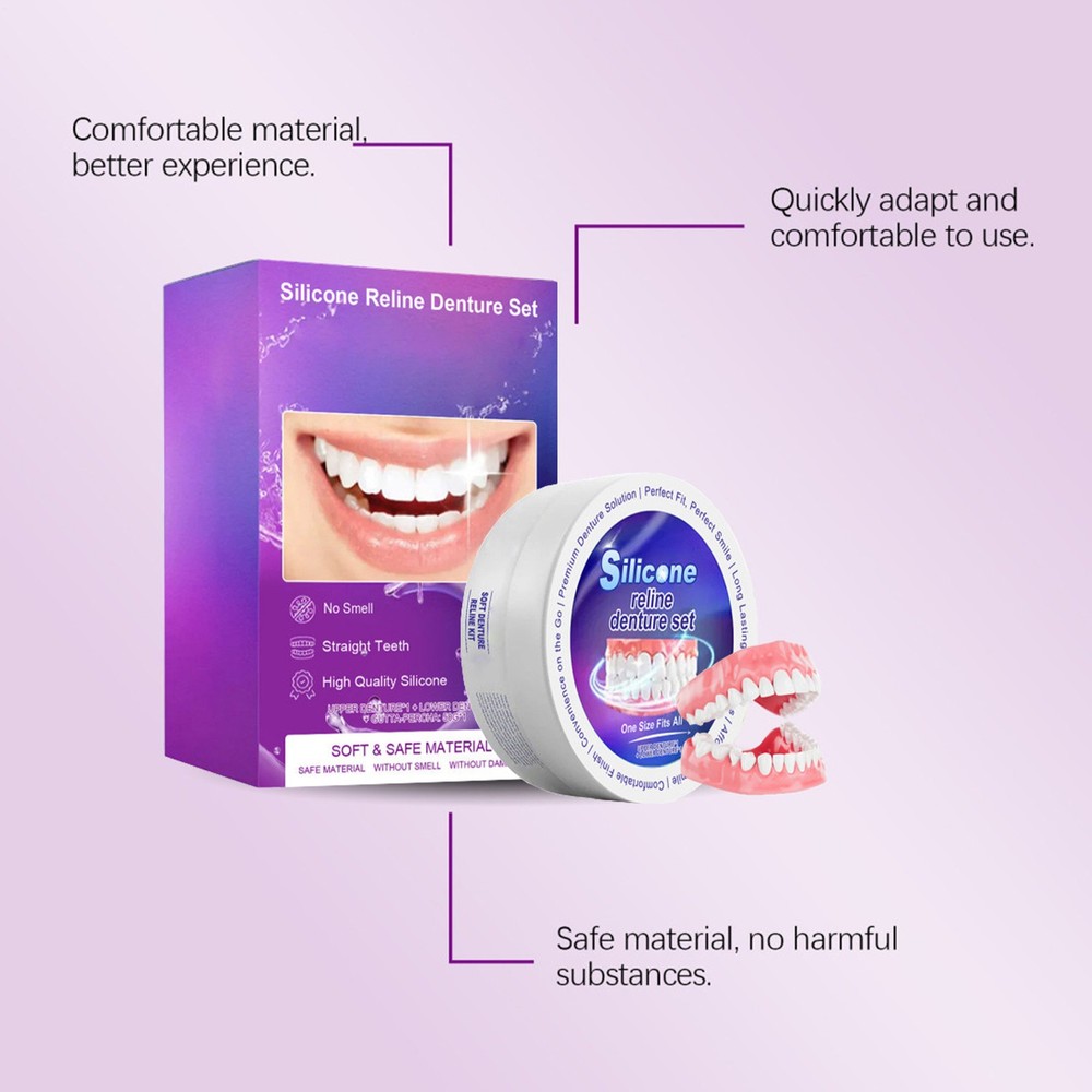 Silicone Denture Reliner Kit User-Friendly Denture Repair Kit Denture Kit