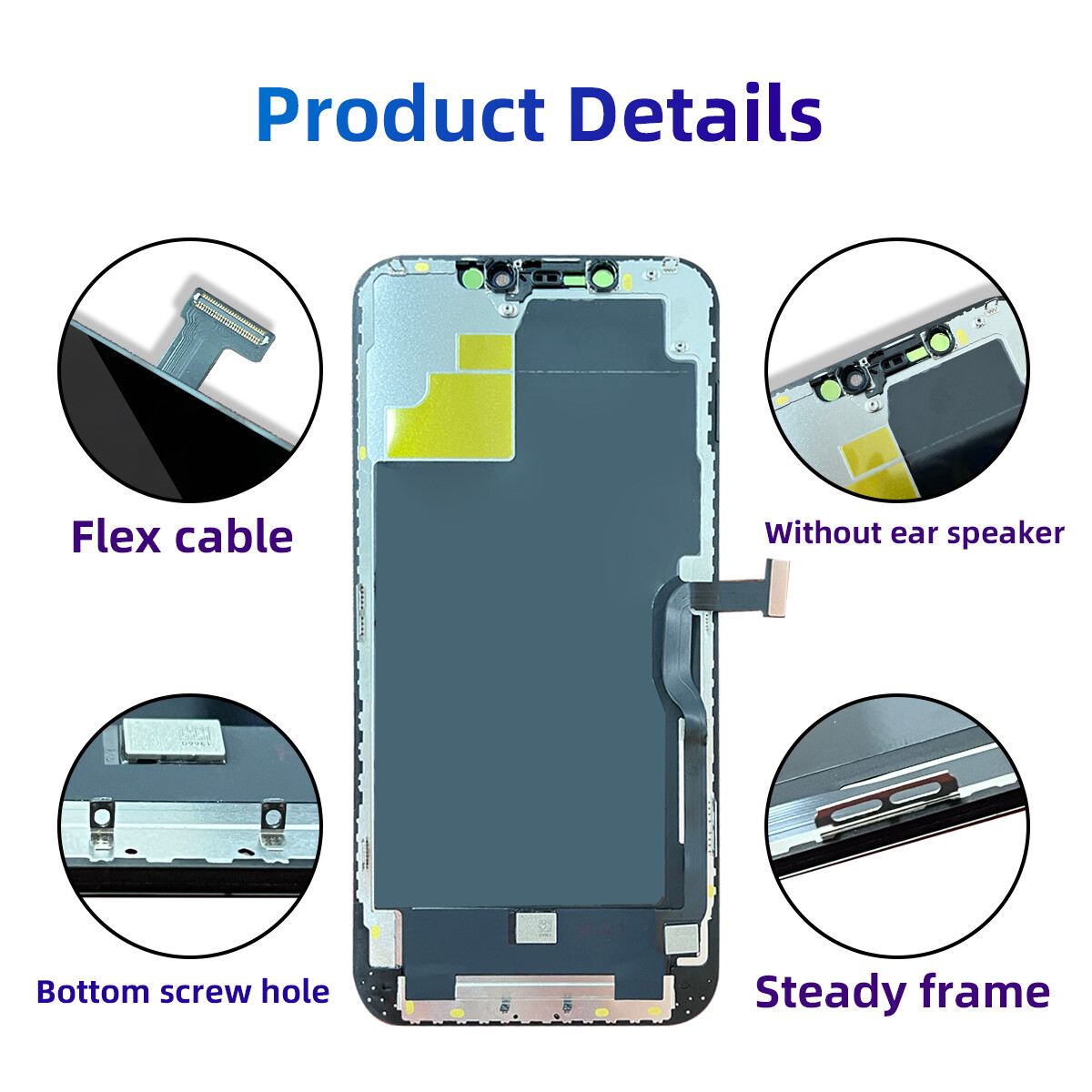 For iPhone 12 Pro Max Display LCD Touch Screen Digitizer Replacement Assembly