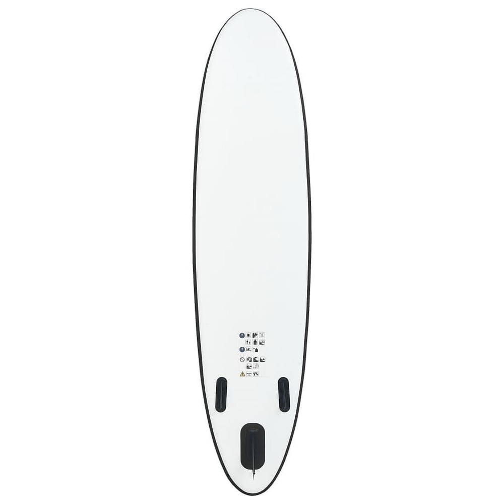 vidaXL Inflatable Stand Up Paddle Board Set Black and White