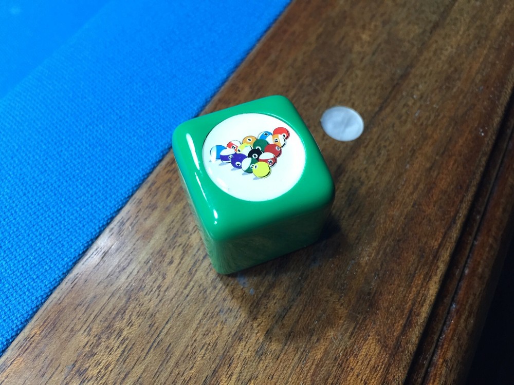 8-Ball Rack Billiard Pool Cue Tip Chalk Holder Table Chalker