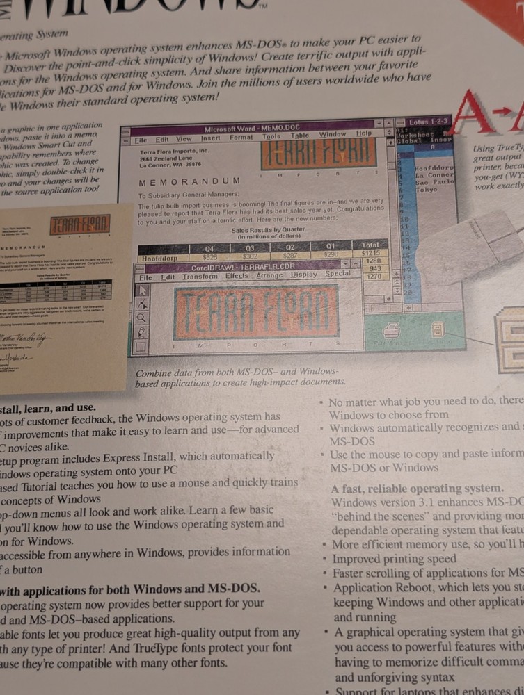 Microsoft Windows 3.1 Operating System Vintage PC Software Complete 6 Disk Set