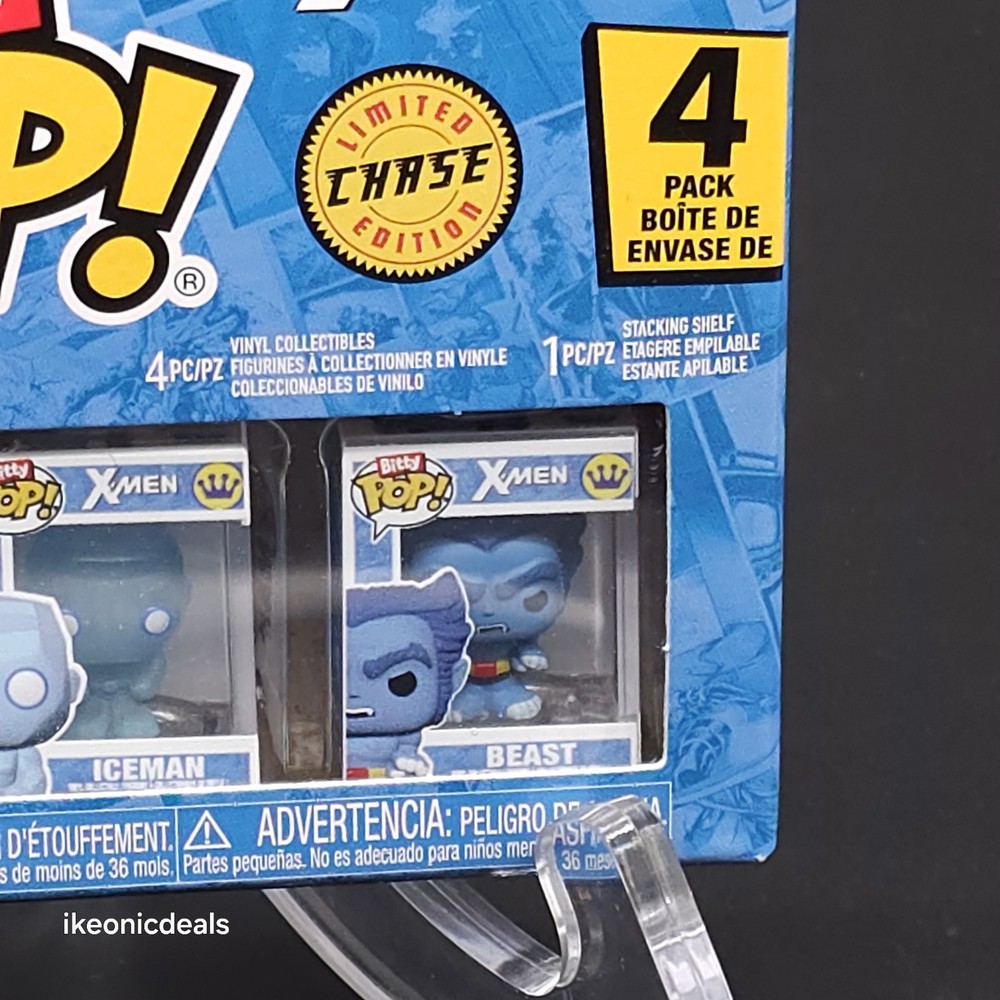 Funko Bitty Pop Marvel X-Men: Beast Chase 4 Pack Phoenix Angel Iceman