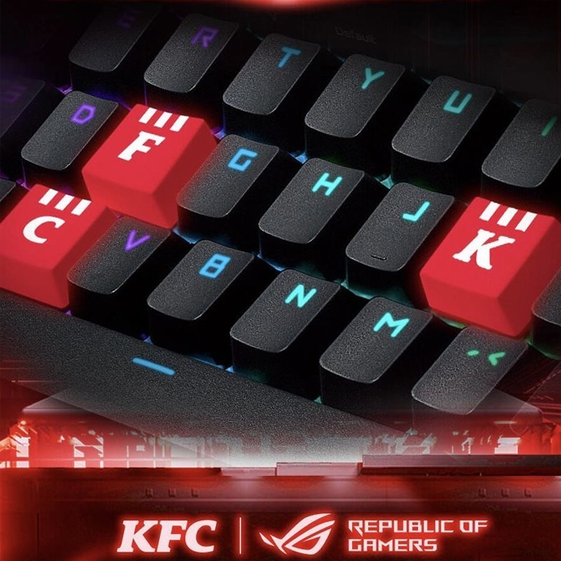 2025 KFC ROG Keyboard KeyCap Replace Completed Set 7 PCS NIP