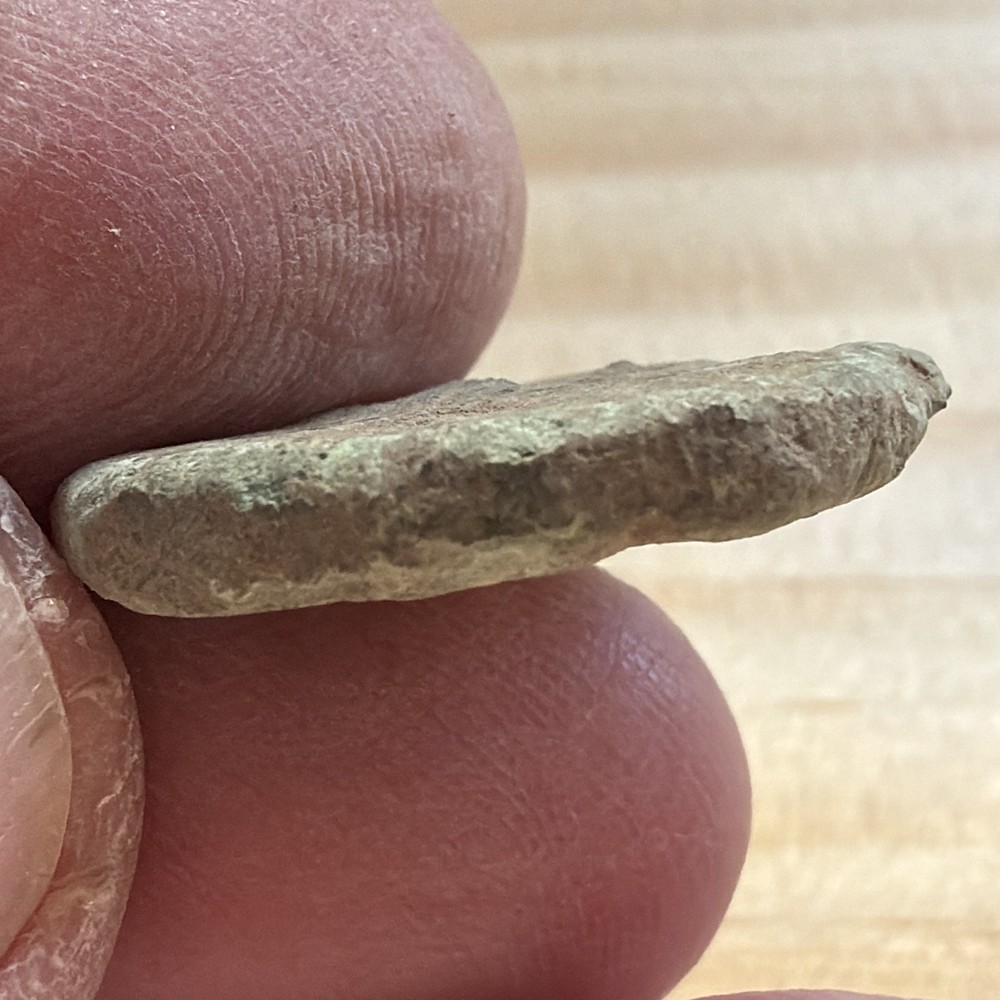 Celtic/Roman ? Thick Coin Found At Wetherby Yorkshire. See Description LD189m