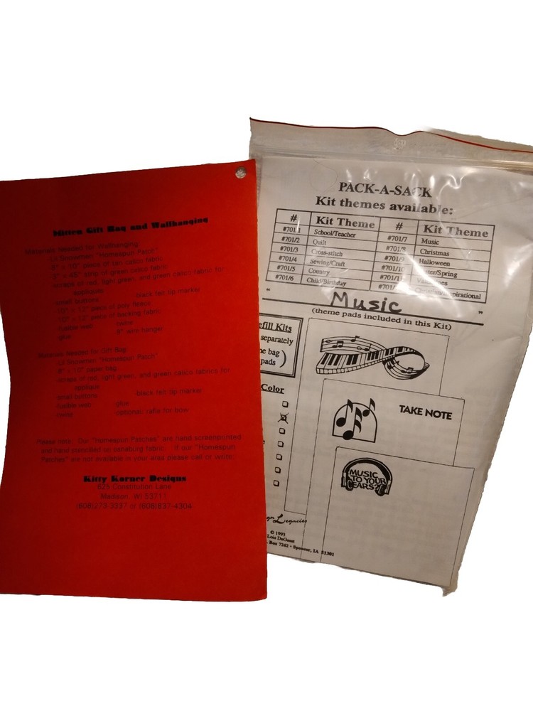 Two Creative Bag Crafting Patterns For Holidays And All Occations.
