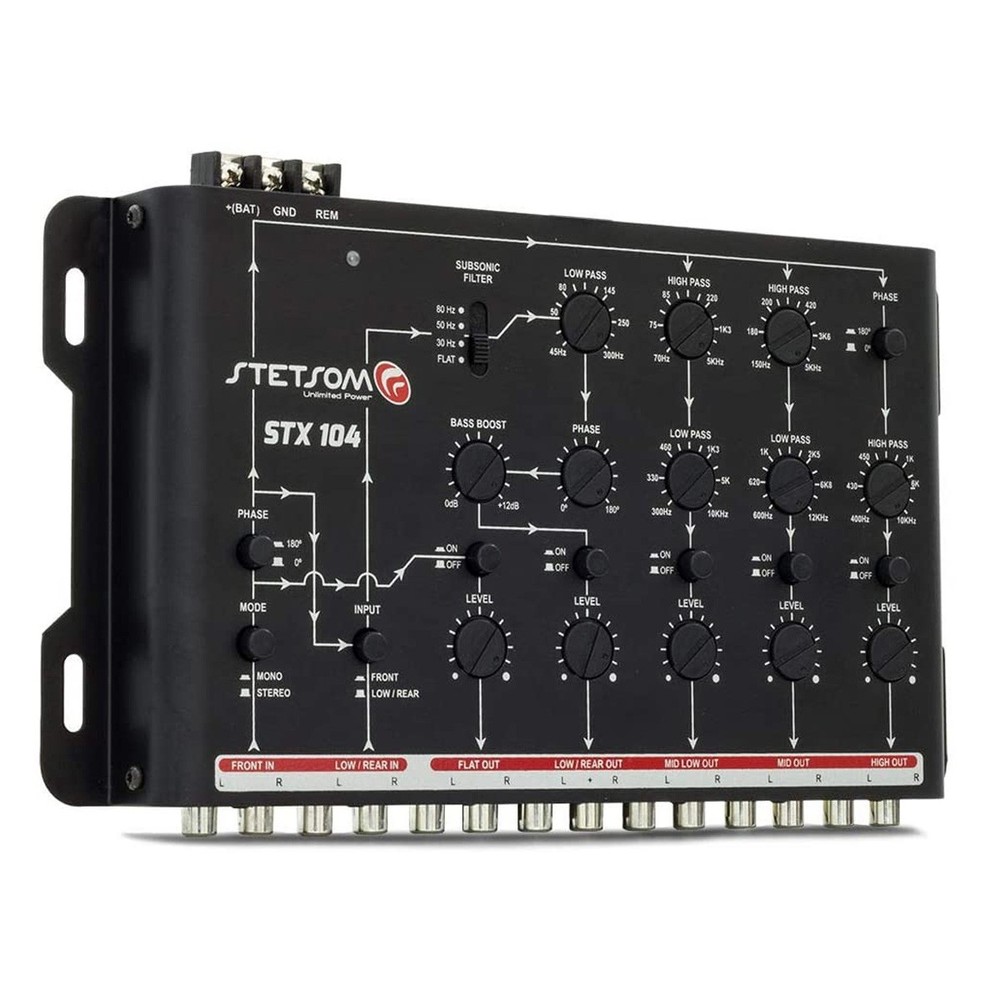 Stetsom STX104 Digital Audio Crossover 5 Channels High Performance