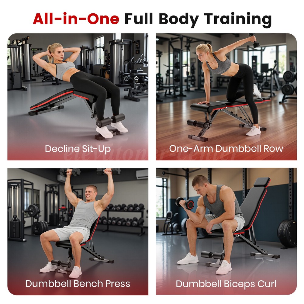 Multifunctional Adjustable Dumbbell Bench, with 700 lb Capacity