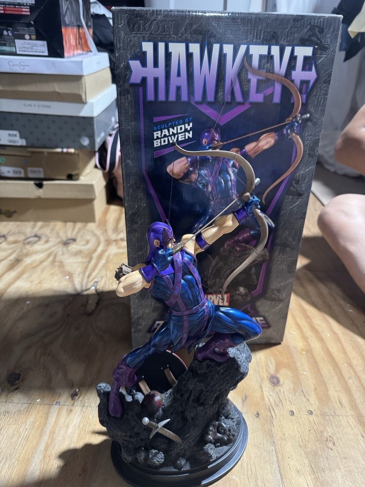 Haweye Marvel Painted Statue