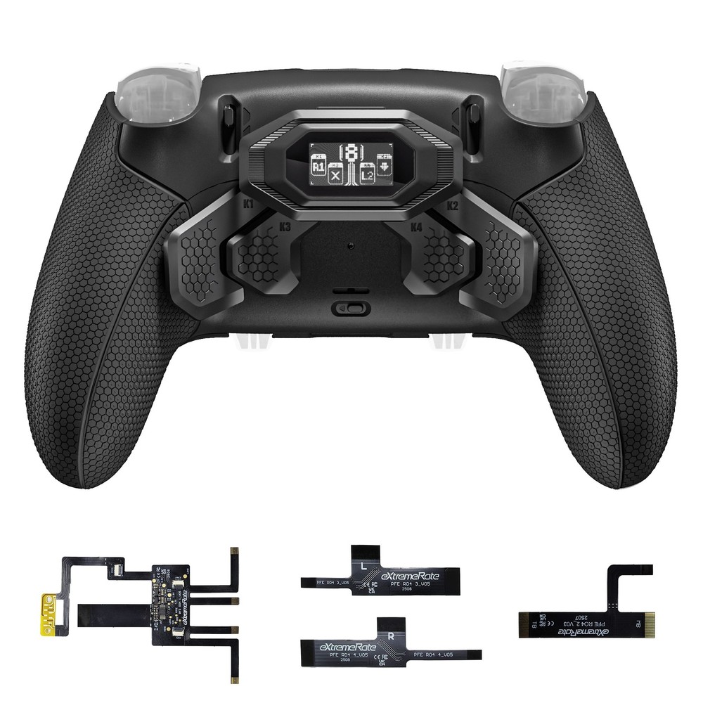 eXtremeRate Beyond Back Paddles Kit for PS5 Edge Controller Grips Bottom Shell
