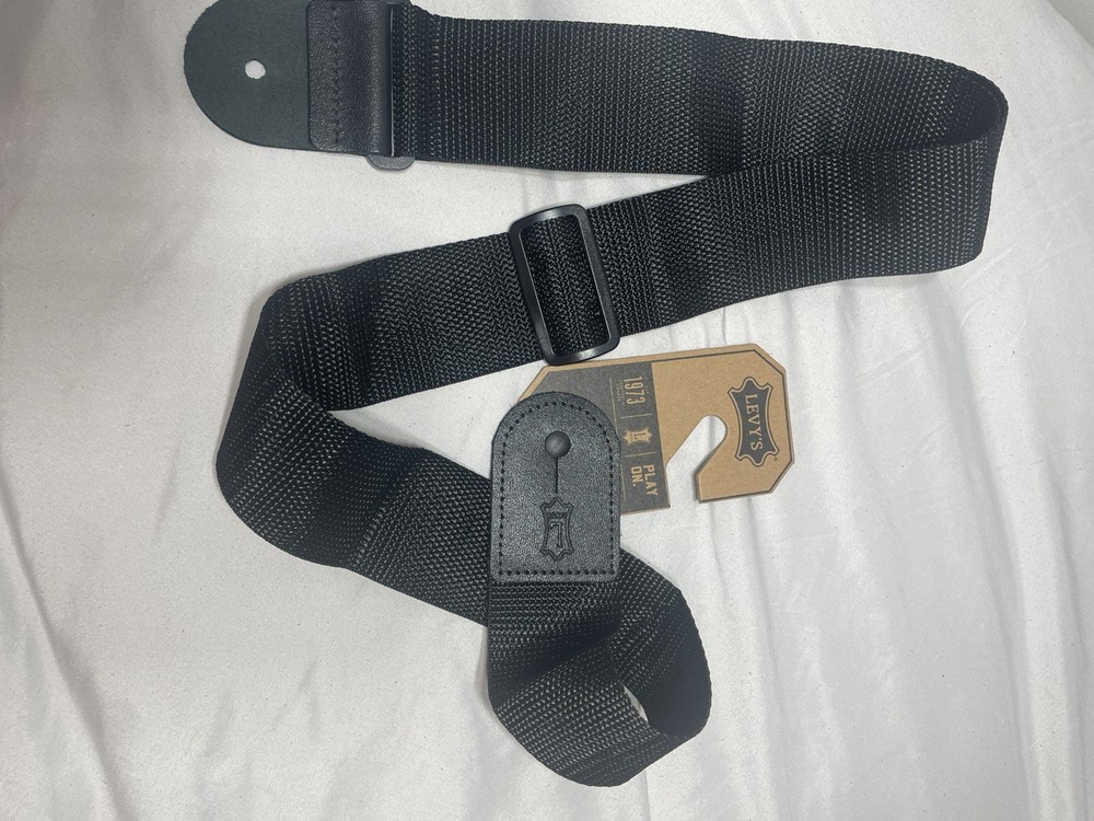Levy's Leathers M8POLY-BLK 2" Polypropylene Guitar Strap w/ Tri-glide Adjustment