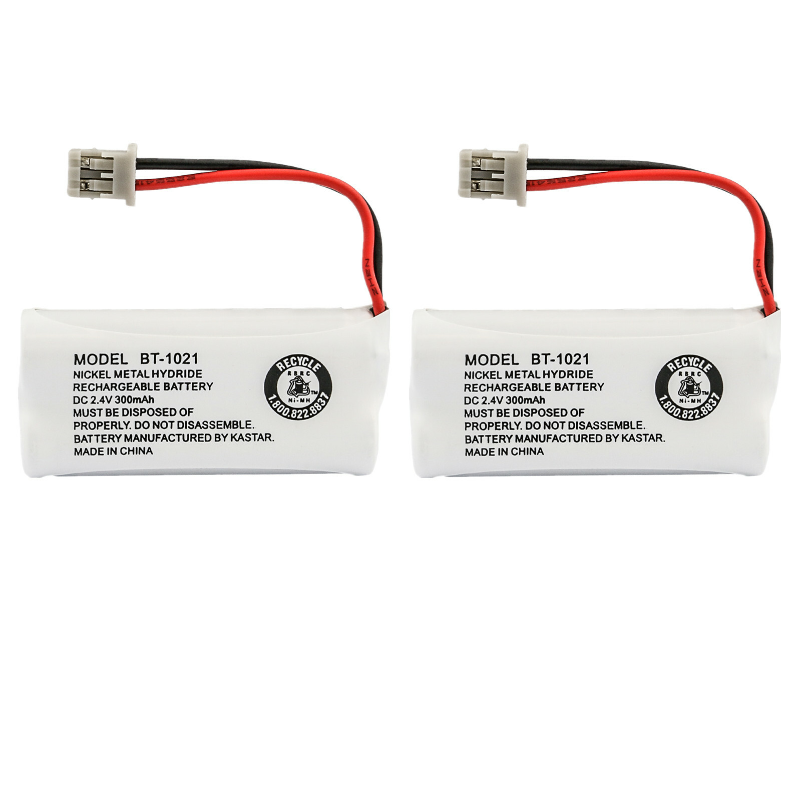 Kastar 2-Pack Cordless Phone Battery for Uniden BT-1021 BT1021 BT-1025 BT1025