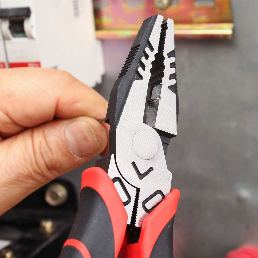 HAUTMEC 9" Linesman Pliers High Leverage Combination Pliers Multifunctional H...