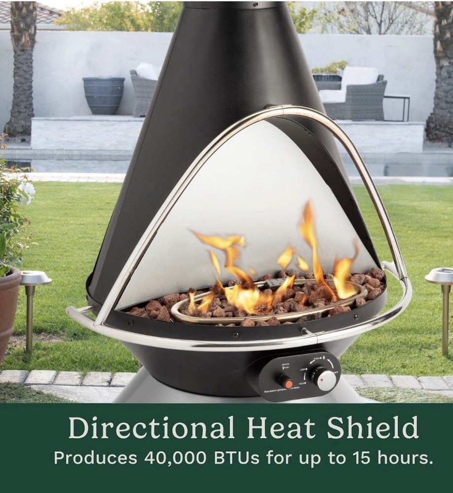 Cuisinart Chimnea Propane Fire Pit Bundle Firepit - New In Box!! FREE SHIPPING!!