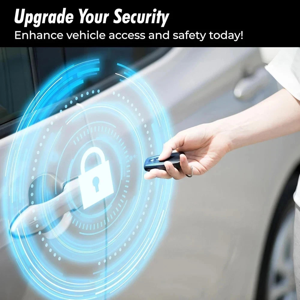 Car Keyless Entry System - Trunk Pop with Two 3-Button Remotes-Keyless Entry