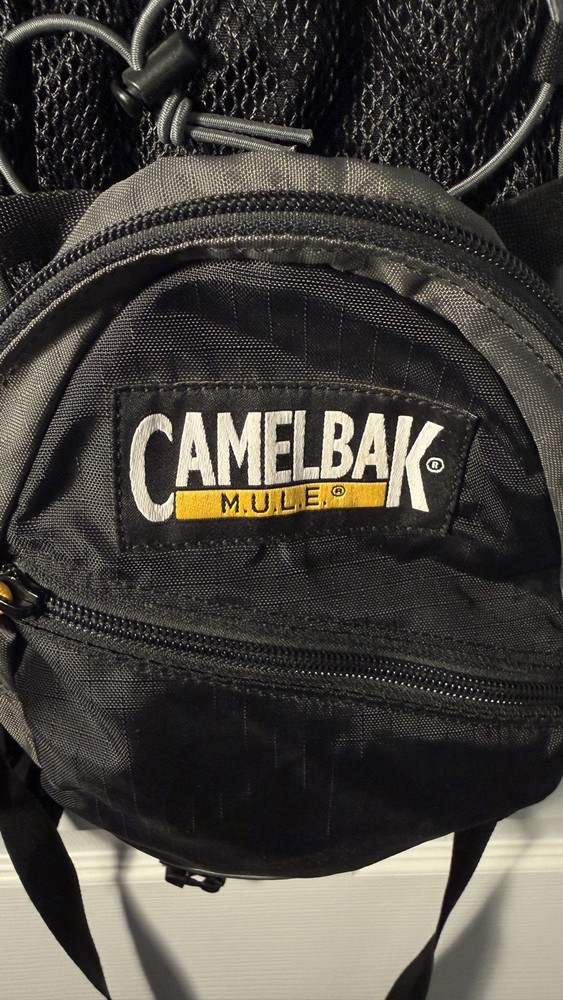 Vintage Camelbak M.U.L.E. Hydration Pack grey Black no bladder