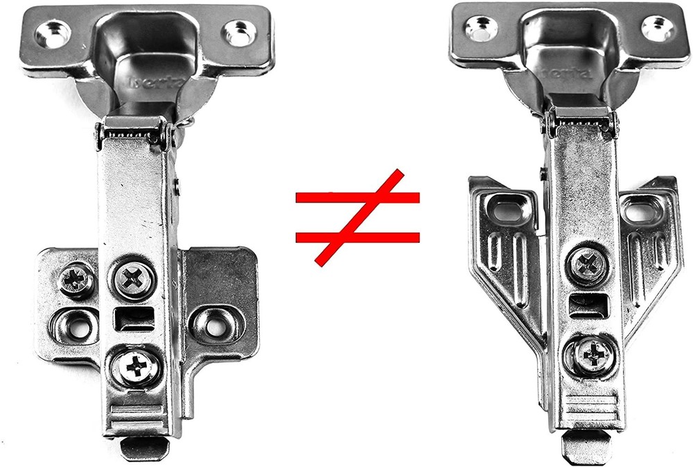 Full Overlay Restricted Angle to 90 Deg Soft Close Face Frame Cabinet Hinges (2)