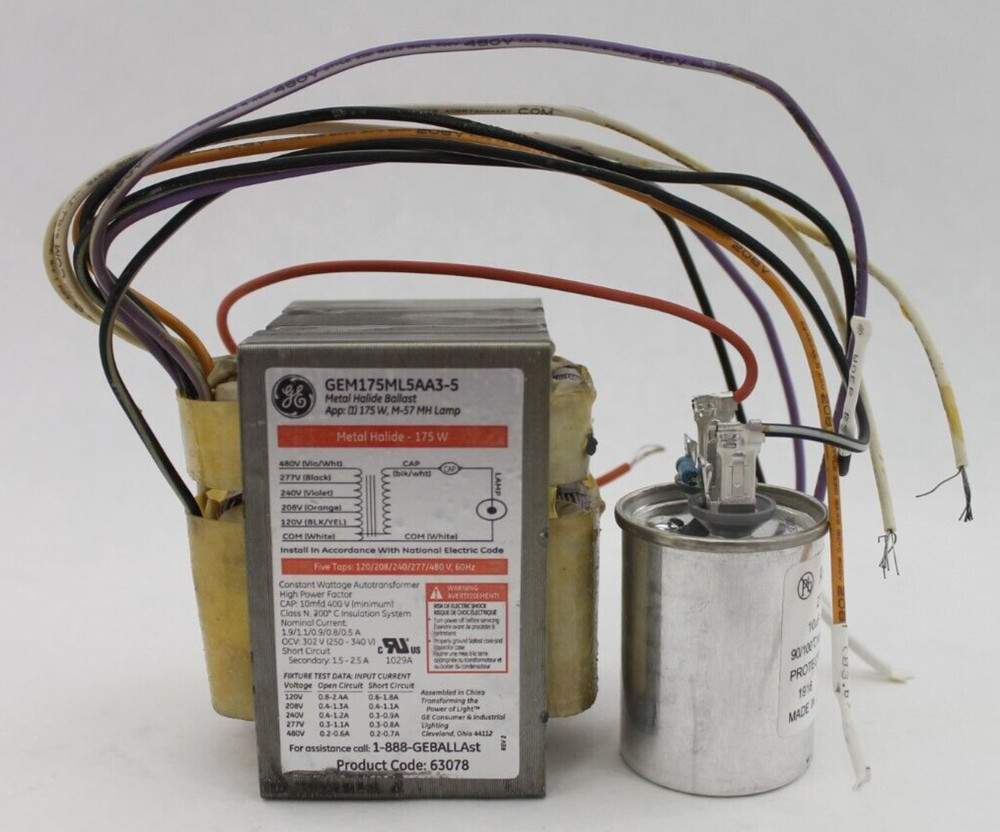 GE GEM175ML5AA3-5 Metal Halide Ballast