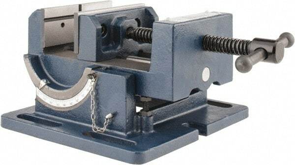 Gibraltar 4" Jaw Width, 4" Jaw Opening Capacity, Angle Stationary Machine Vis...