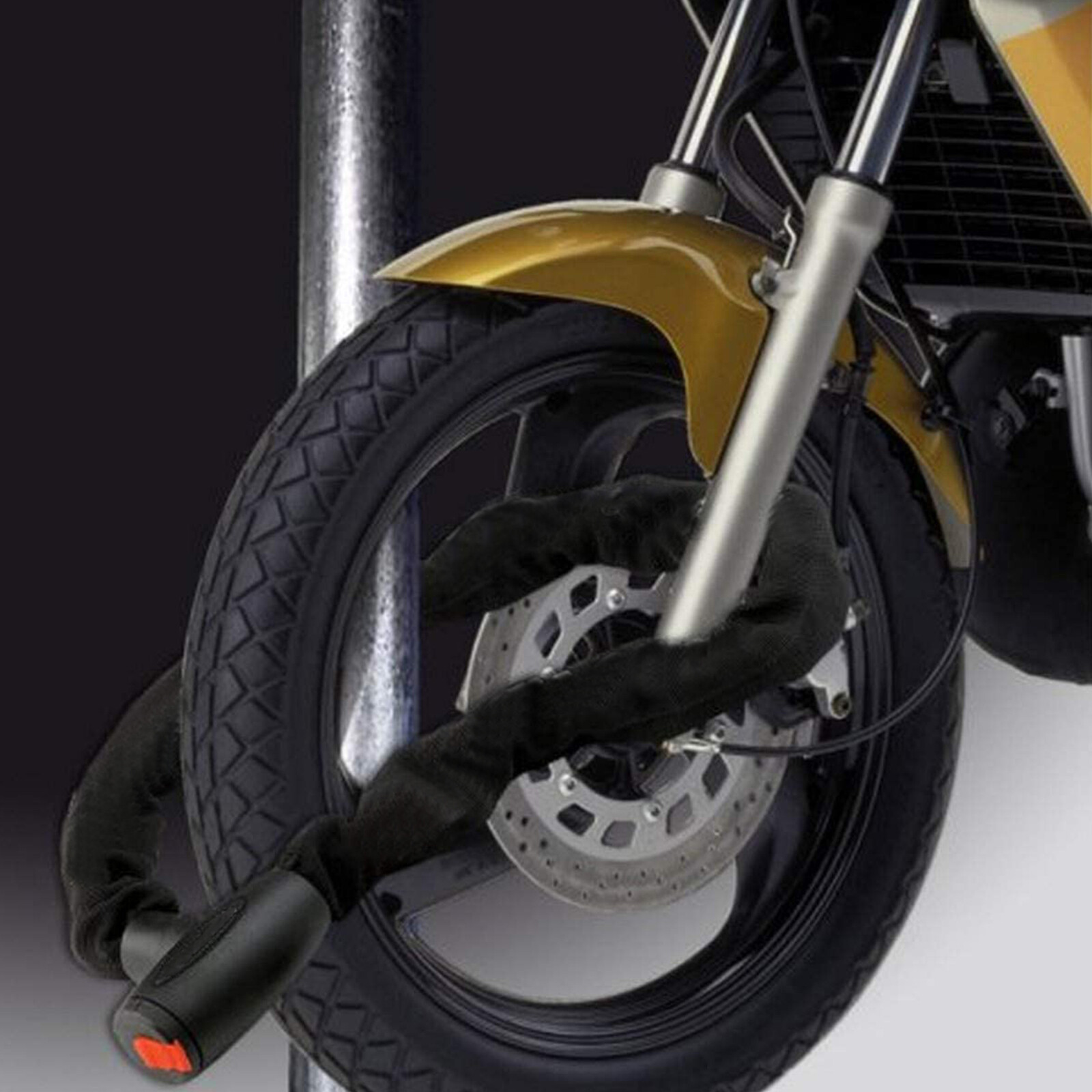 2x Bike Chain Lock 4 Foot/120cm Long Heavy Duty Chain Lock Durable Thick Chains