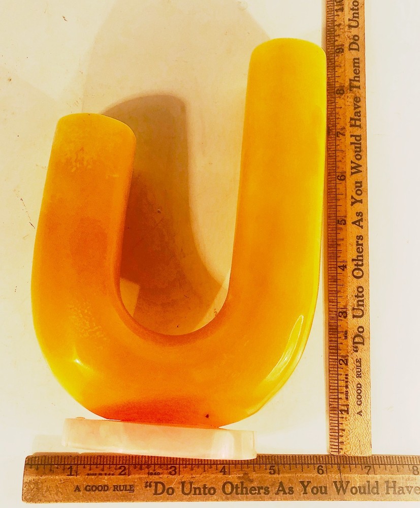 Vintage Butterscotch Bakelite Candle Holder Nice!
