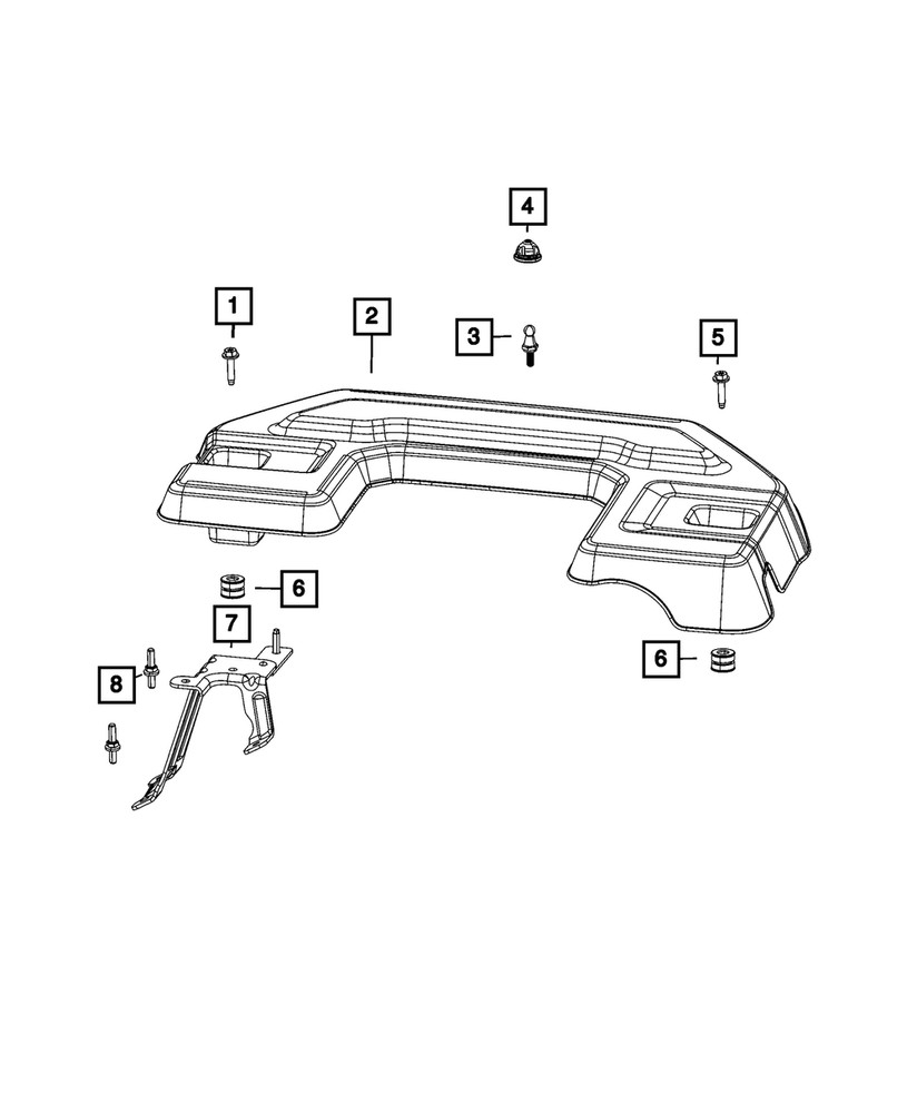 Genuine Mopar Engine Cover Bracket 68394052AA
