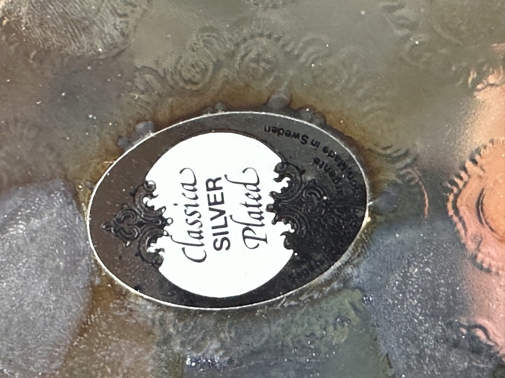 2 Vintage Coasters silver plated plates