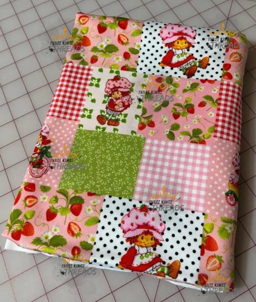 Strawberry Shortcake Custom Print 1 Yard Fabric Seamless Design Approx 59x36