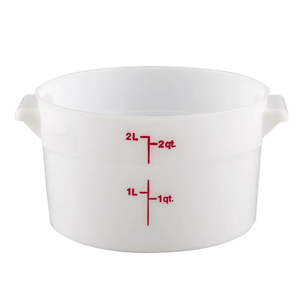 Cambro RFS2148 White 2 Qt Round Storage Container