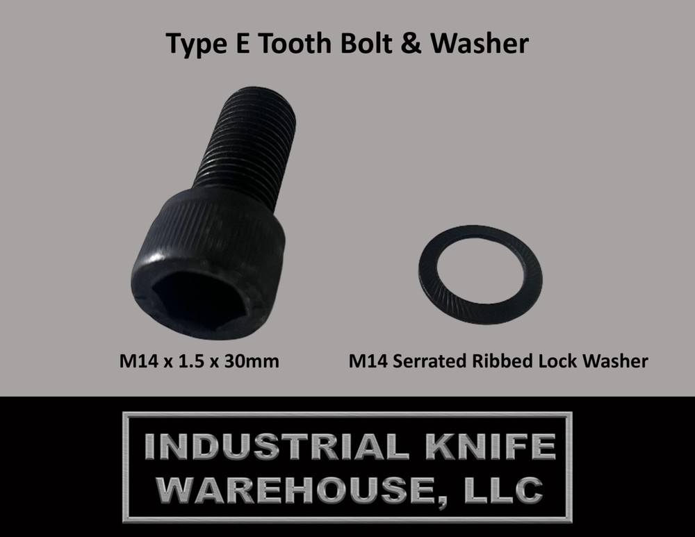 Fae/Cat Forestry Mulcher Bolt/Washer for Type E Teeth - 10 Pack