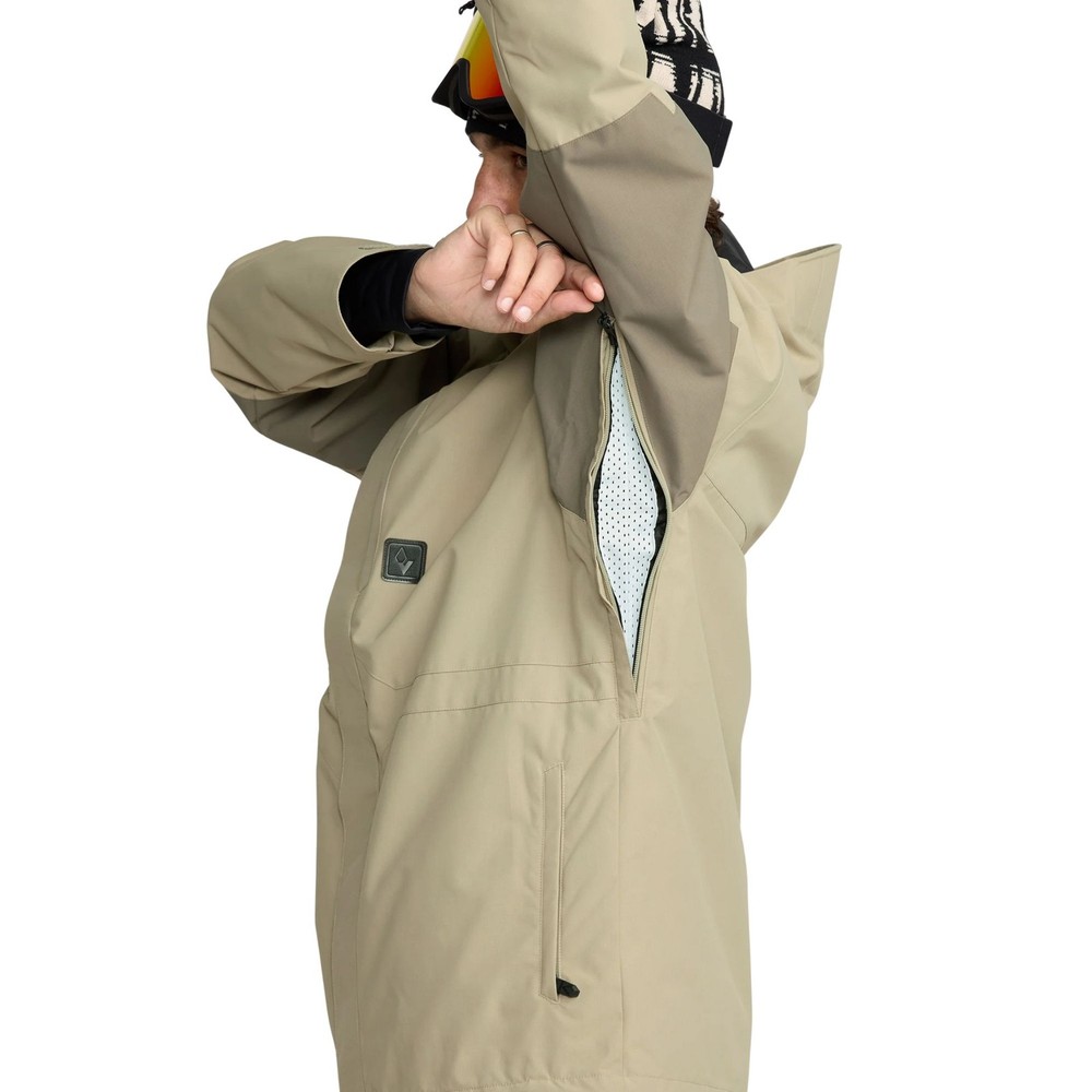 Volcom Primry Men's Winter Jacket, Moss Green, X-Large