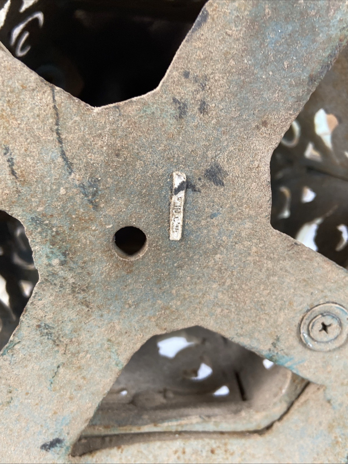 Vintage 9” Large Cast Iron Asian Pagoda Tea Light Candle Heavy Hanging Lantern