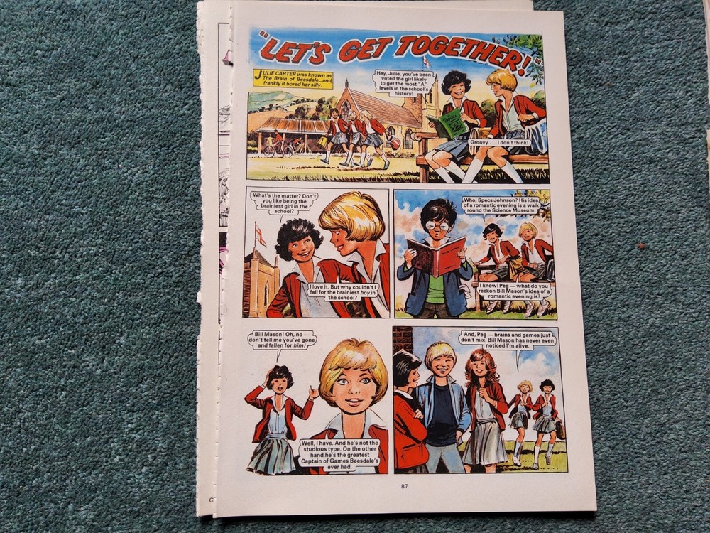 A2z Ephemera 1987 Comic Strip Story lets Get Together
