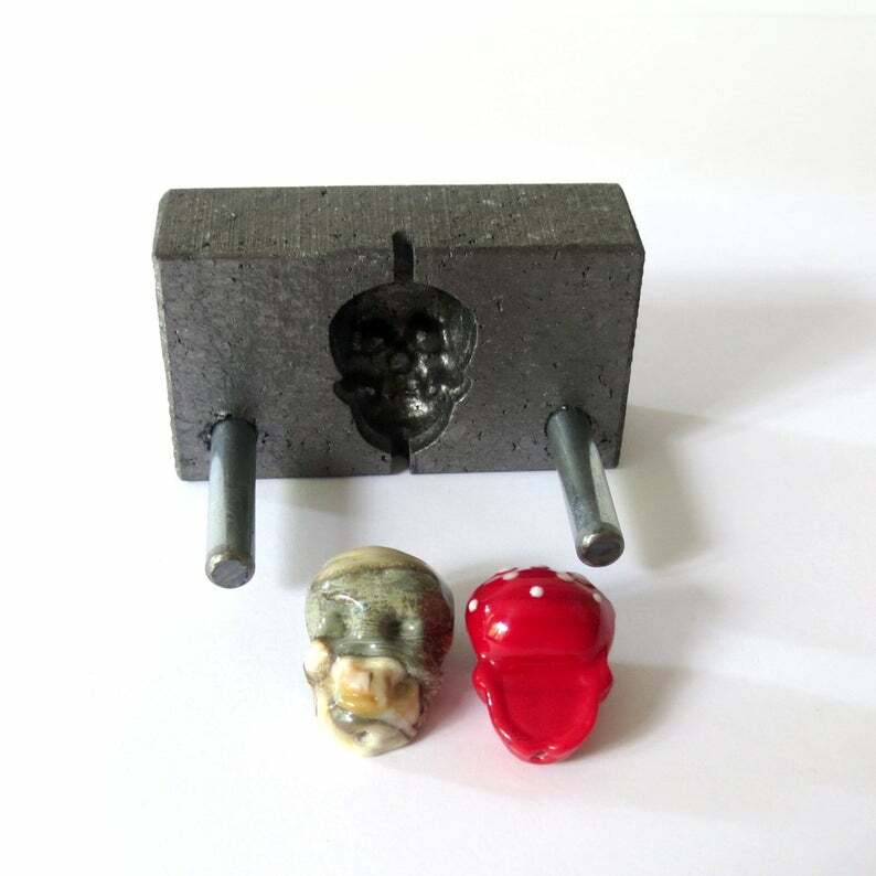 Graphite Press for Skull Lampwork Bead Making - Lampwork Bead Press
