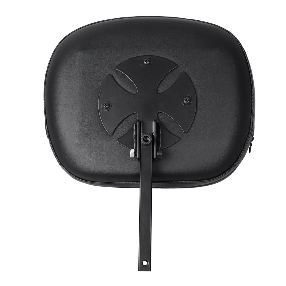 Adjustable Removable Driver / Passenger Backrest Pad w/ Bracket For Harley Dyna