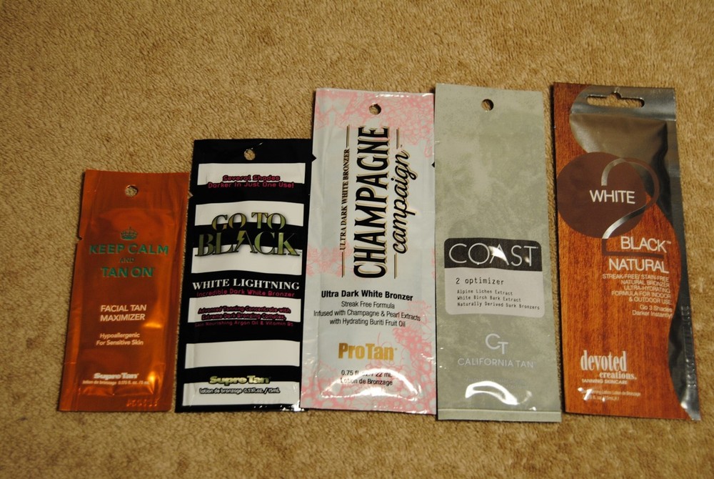 4 Indoor Tanning Lotion Samples Lot Supre Tan ProTan Bronzer